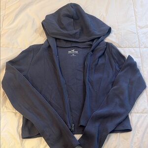 Hollister Blue Zip-Up Hoodie